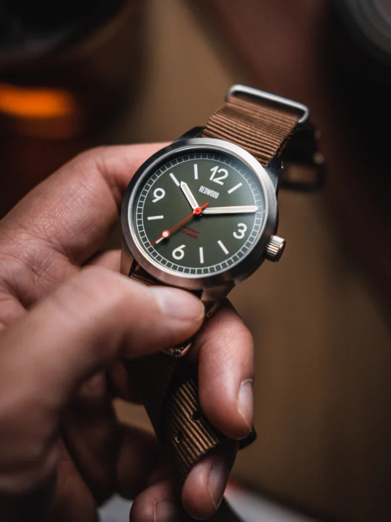 The V3 Military Ops Olive Field Watch (Solar)