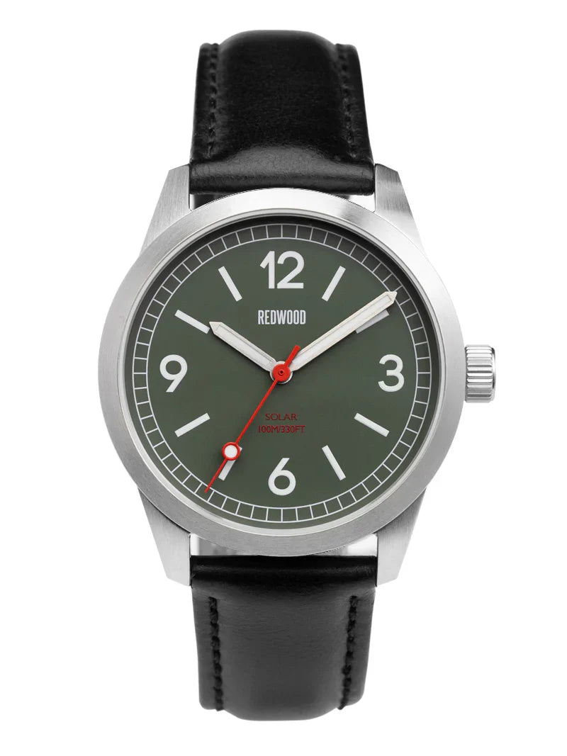 The V3 Military Ops Olive Field Watch (Solar)