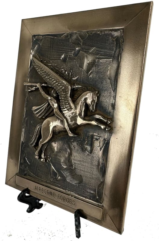 Airborne Forces Pegasus Cold Cast Bronze Plaque Military