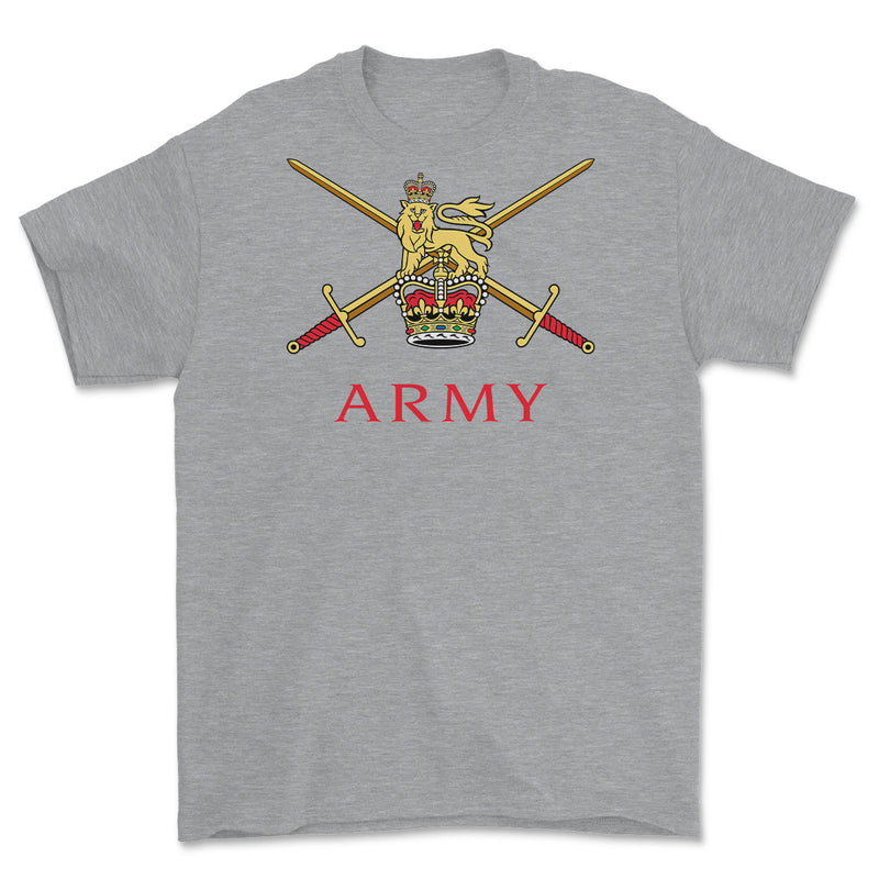 British Army Crossed Swords Printed T-Shirt