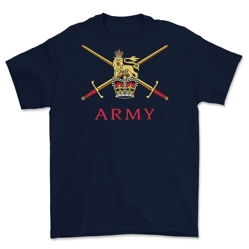 British Army Crossed Swords Printed T-Shirt