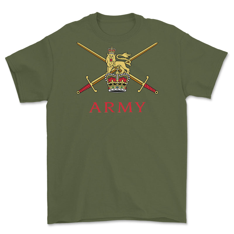 British Army Crossed Swords Printed T-Shirt