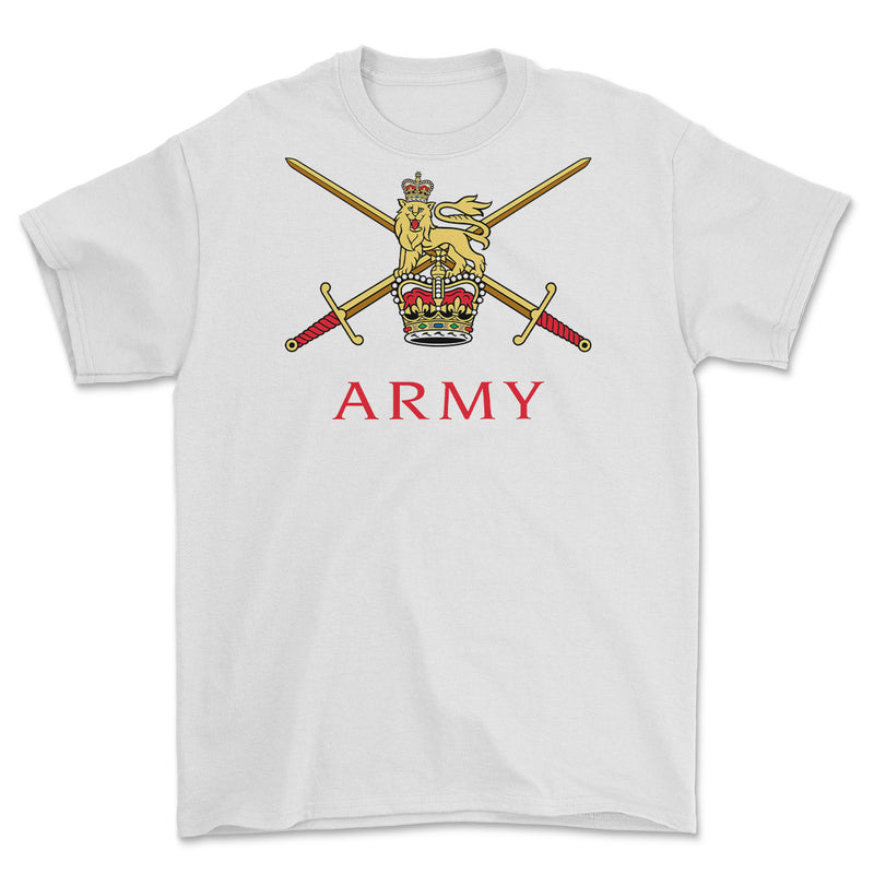 British Army Crossed Swords Printed T-Shirt