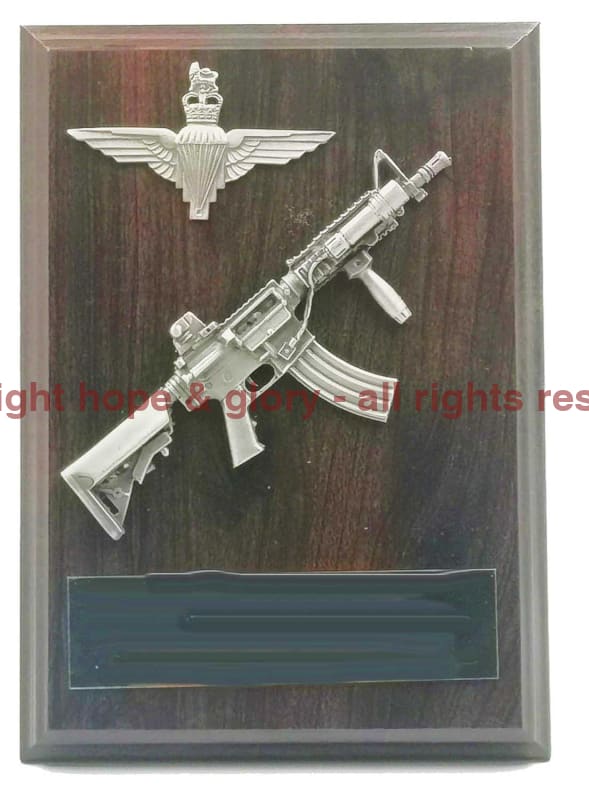 DIEMACO C8 RIFLE and CAP BADGE Military Plaque