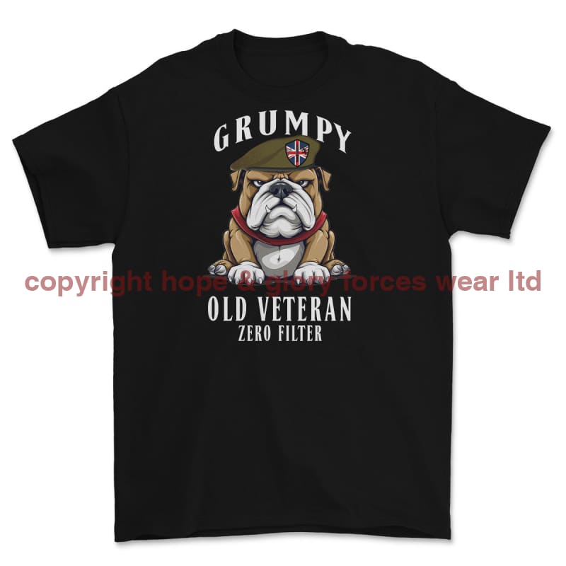 Grumpy Old Army Veteran Printed T-Shirt