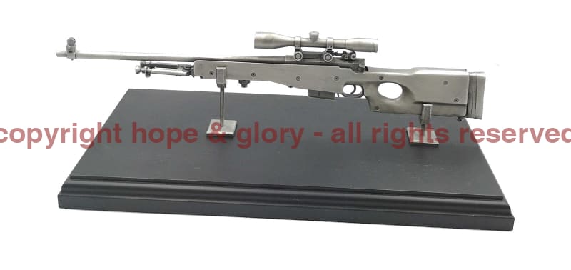 L96 Sniper Rifle Pewter Statue Military