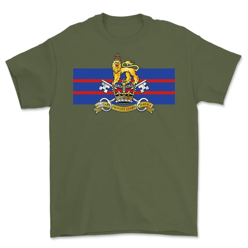 Military Provost Guard Service Printed T-Shirt