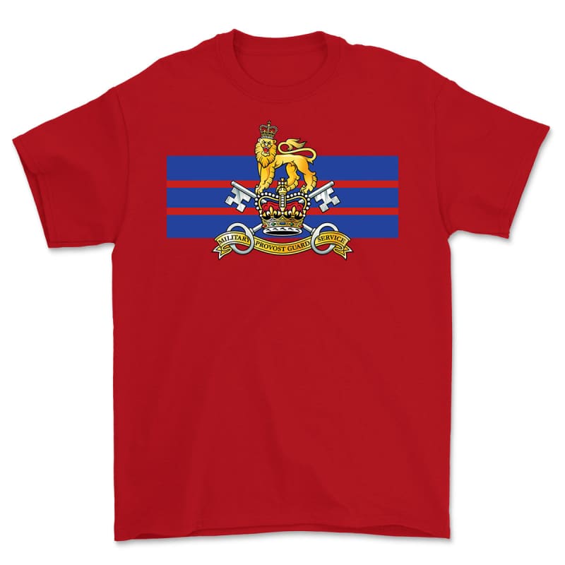 Military Provost Guard Service Printed T-Shirt