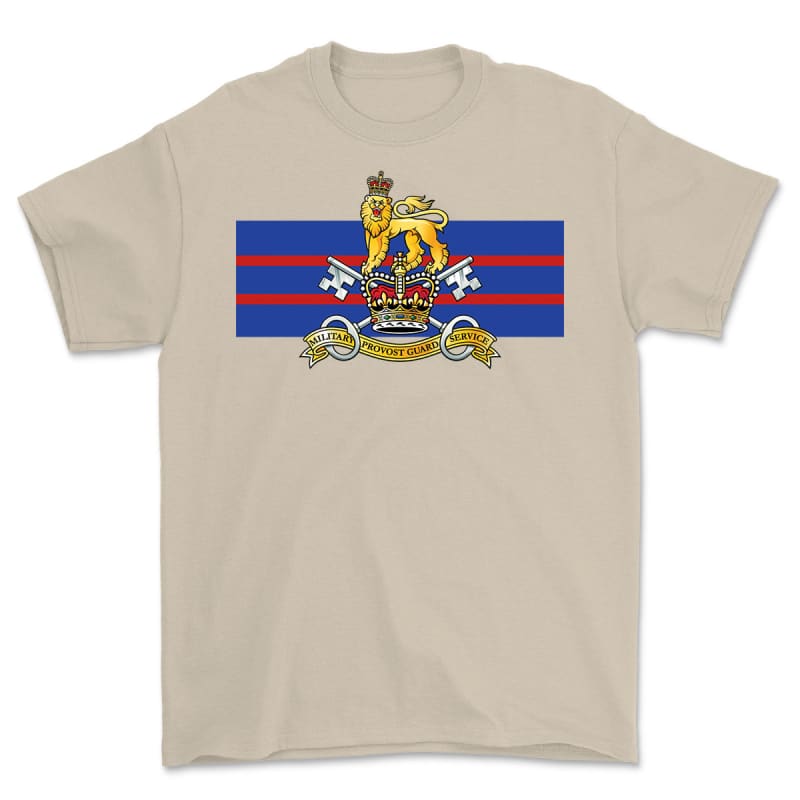 Military Provost Guard Service Printed T-Shirt