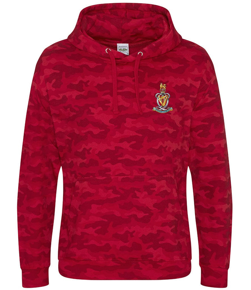 Queen's Royal Hussars Full Camo Hoodie