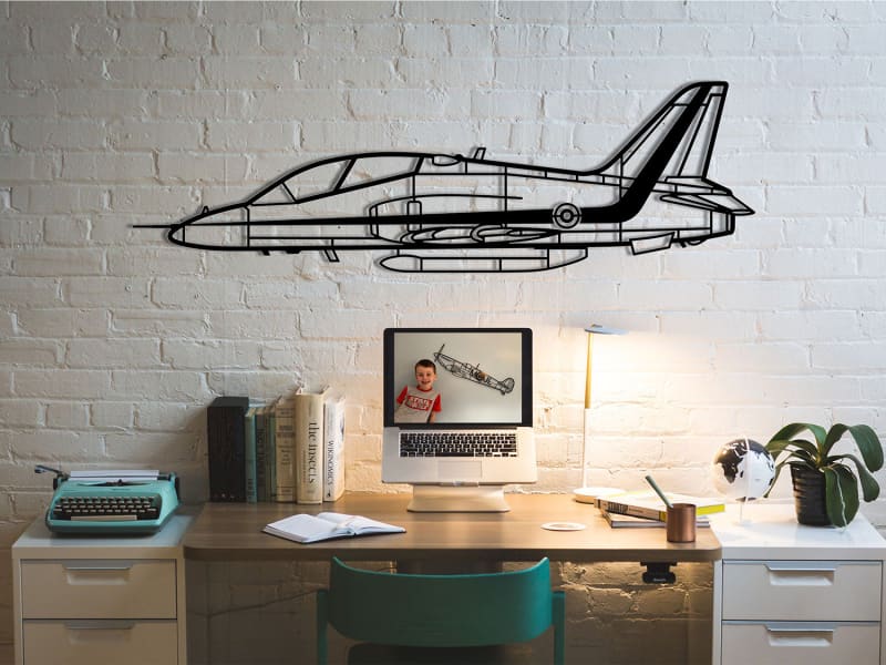 Red Arrows Hawk Metal Wall Art