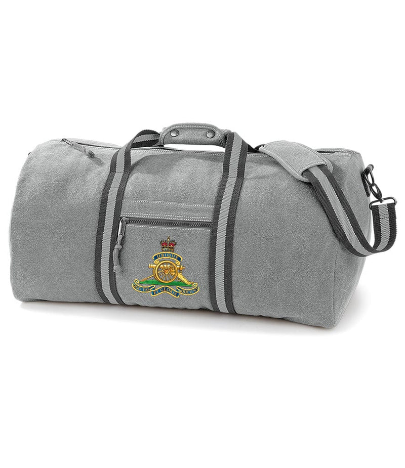 Royal Artillery Vintage Canvas Holdall