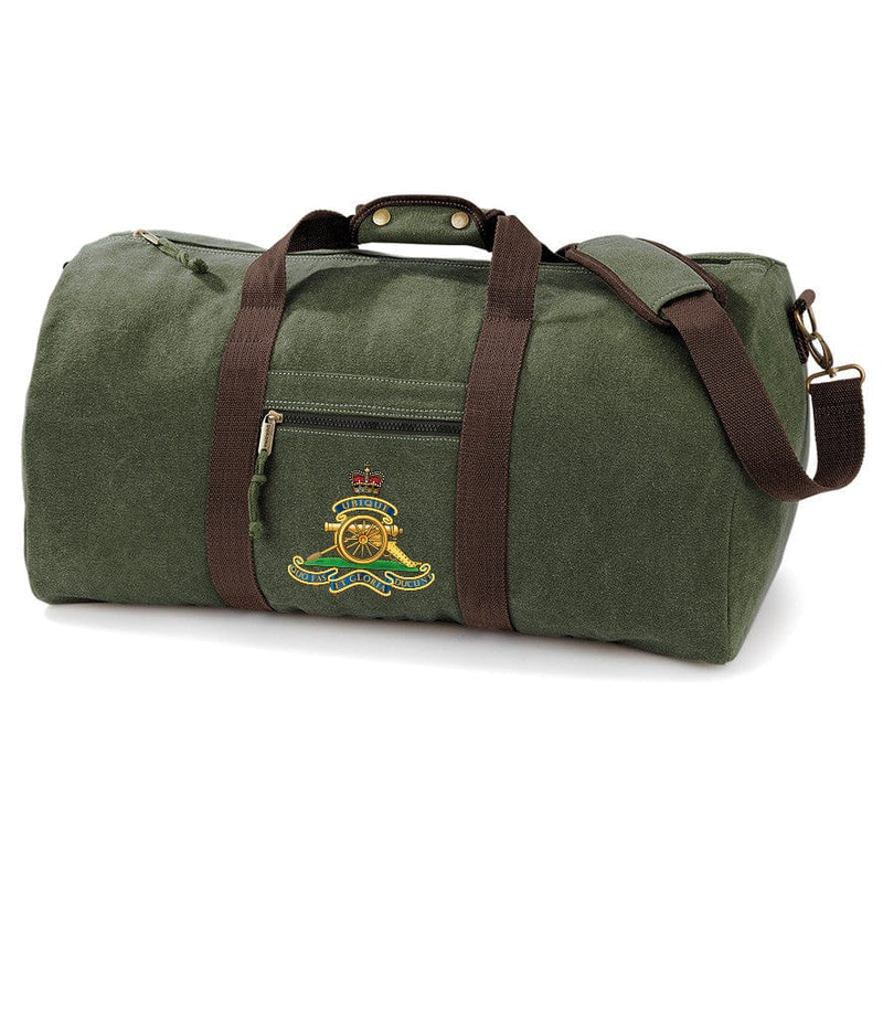 Royal Artillery Vintage Canvas Holdall