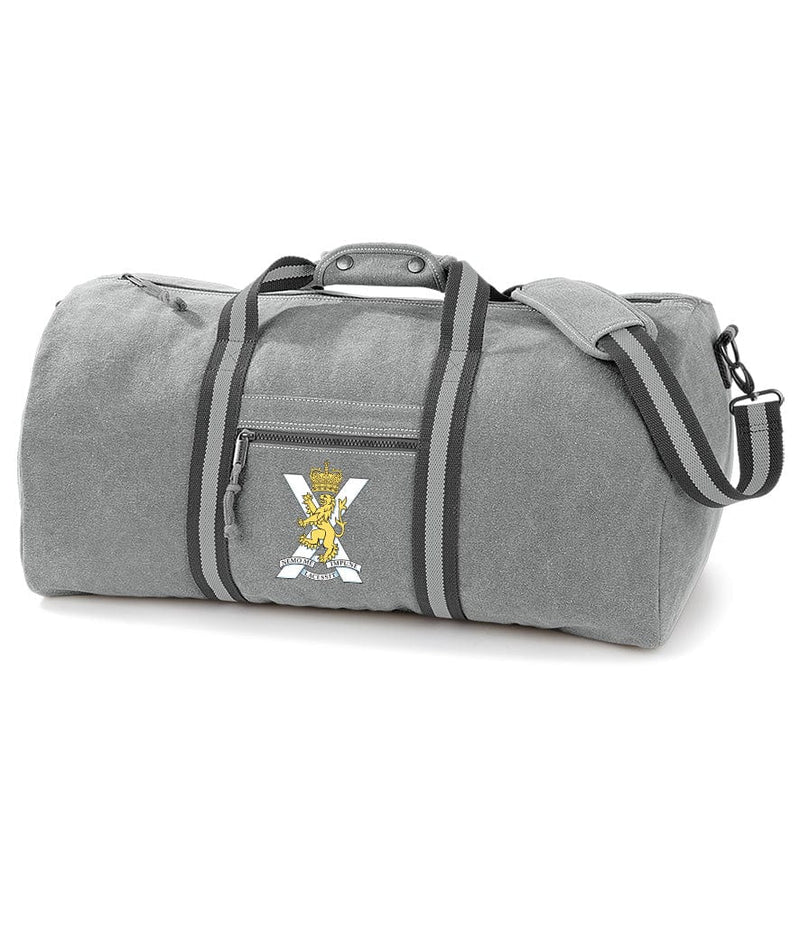 Royal Regiment of Scotland Vintage Canvas Holdall