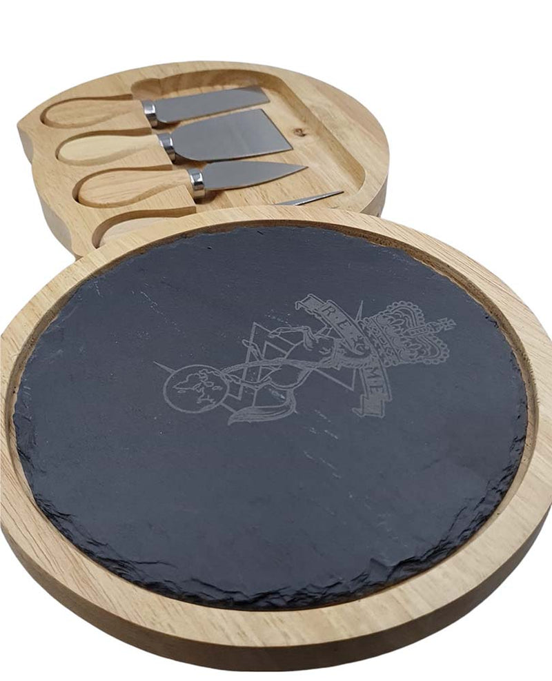 ENGRAVED SLATE Cheese Board