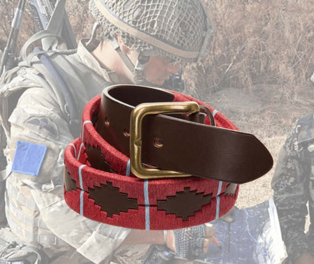 THE PARACHUTE REGIMENT LEATHER POLO BELT