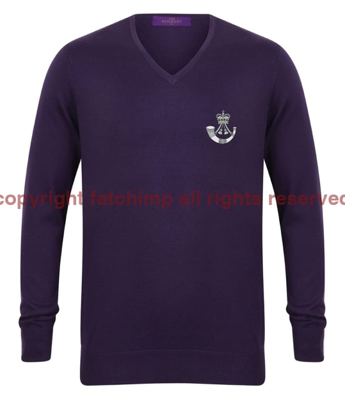 The Rifles Regiment Lightweight V Neck Sweater